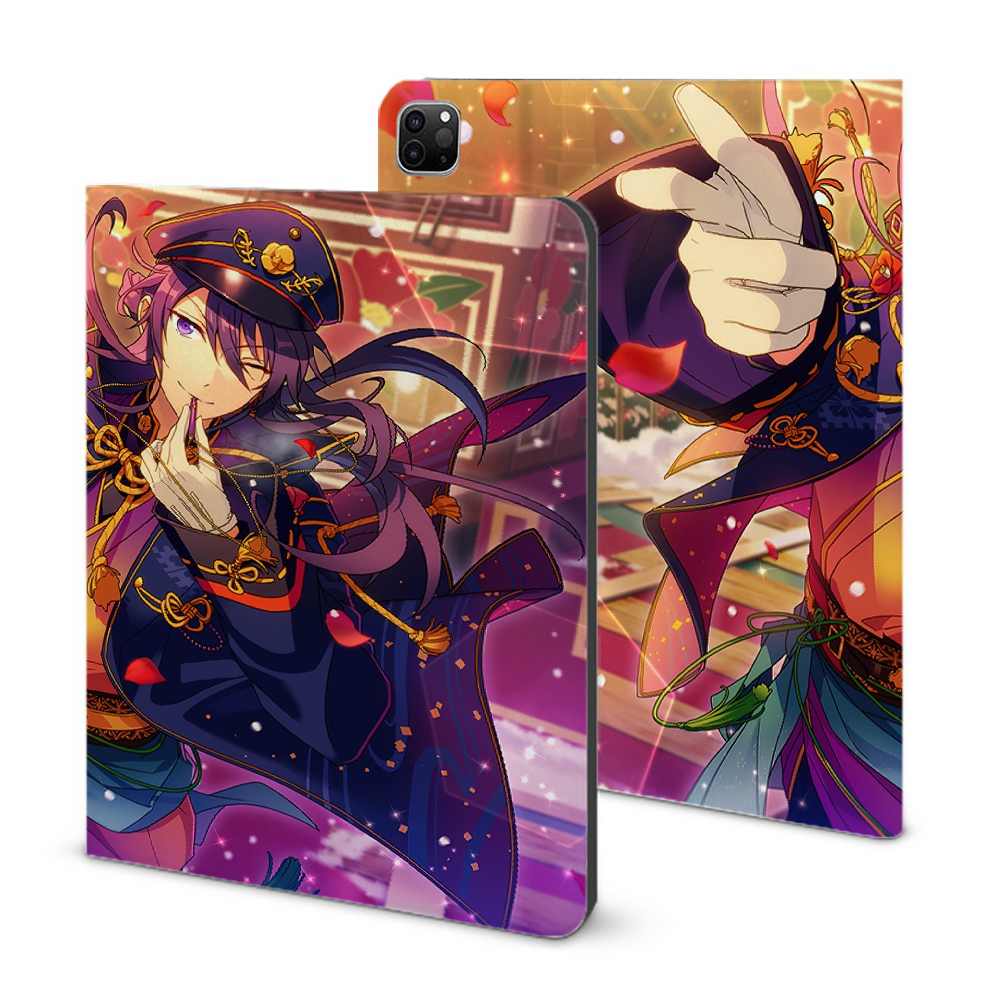 （画像用） あんさんぶるスターズ! Ensemble Stars IPad ケース ブック型 PUレザー TPU 耐衝撃 軽量 薄型 ペン収納なし 全面保護 IPad 各モデル対応